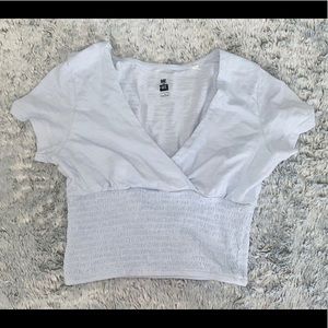 Pacsun Light Blue Smocked Top